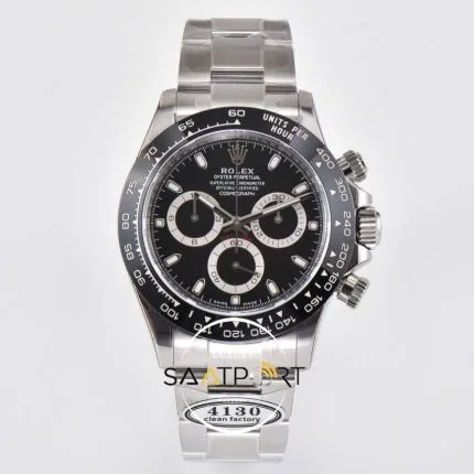 Rolex Daytona 904L Clean Factory 40 mm Beyaz Kadran Super Clone ETA