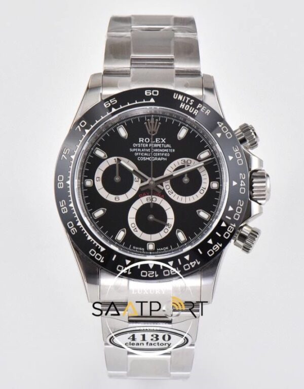 Rolex Daytona 904L Clean Factory 40 mm Beyaz Kadran Super Clone ETA