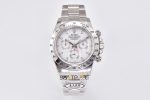 Rolex Daytona 904L Clean Factory 40 mm Beyaz Kadran Super Clone ETA