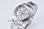 Rolex Daytona 904L Clean Factory 40 mm Taşlı Beyaz Kadran Super Clone ETA