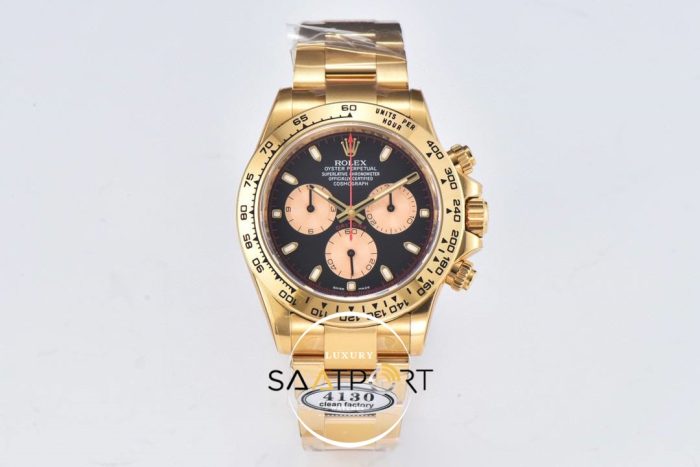 Rolex Daytona Clean Factory 116508 Siyah Kadran 40 mm Super Clone ETA