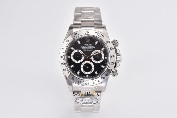 Rolex Daytona Clean Factory 116520 Siyah Kadran 40 mm Super Clone ETA