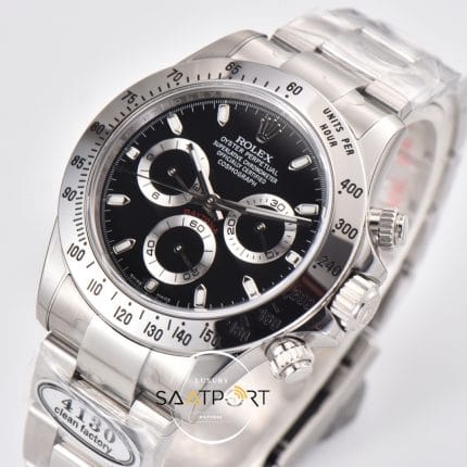 Rolex Daytona Clean Factory 116520 Siyah Kadran 40 mm Super Clone ETA