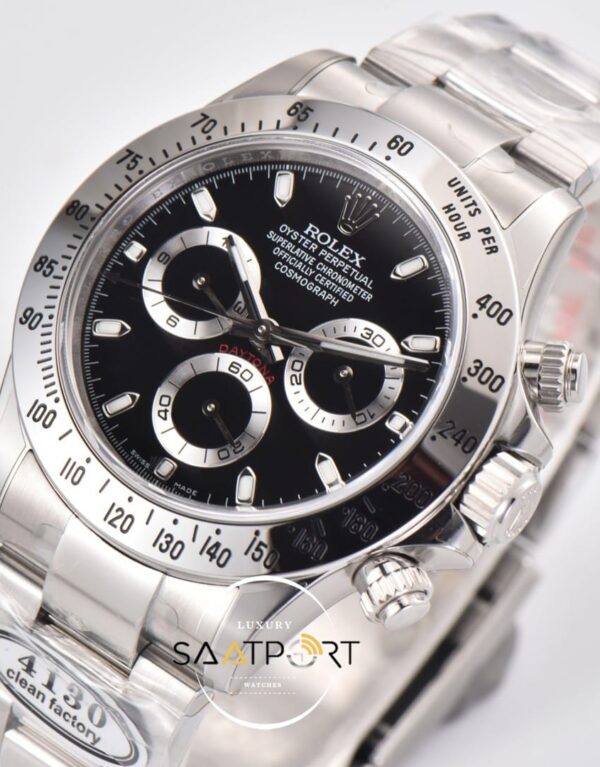 Rolex Daytona Clean Factory 116520 Siyah Kadran 40 mm Super Clone ETA