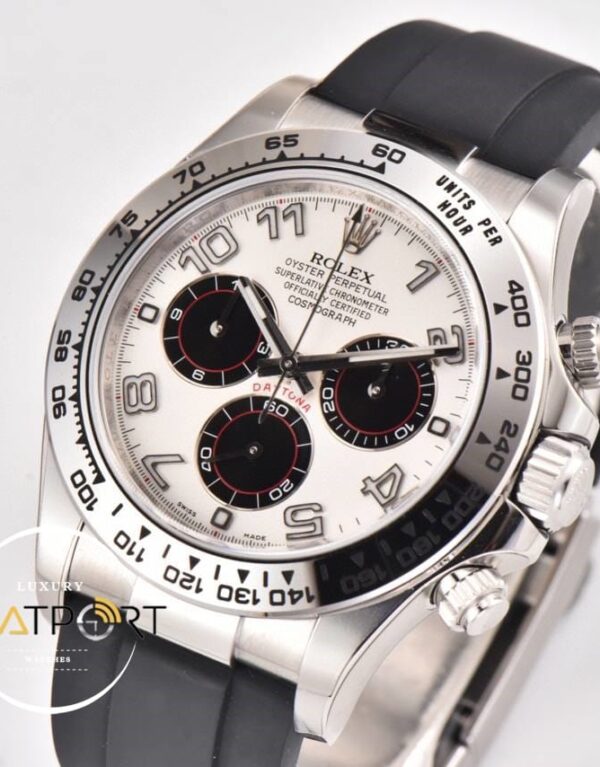 Rolex Daytona Clean Factory 40mm Rakamlı Beyaz Kadran Super Clone ETA