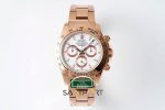 Rolex Daytona King Factory 40 mm Rose Kasa Beyaz Kadran Super Clone ETA