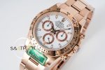 Rolex Daytona King Factory 40 mm Rose Kasa Beyaz Kadran Super Clone ETA