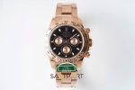 Rolex Daytona King Factory 40 mm Rose Kasa Siyah Kadran Super Clone ETA