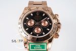 Rolex Daytona King Factory 40 mm Rose Kasa Siyah Kadran Super Clone ETA