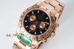 Rolex Daytona King Factory 40 mm Rose Kasa Siyah Kadran Super Clone ETA