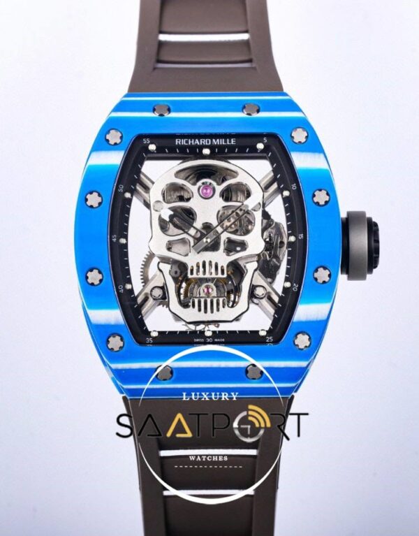 Richard Mille RM052-01 NTPT Tourbillon Blue Skull Carbon