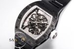 Richard Mille RM055 Carbon Kasa Beyaz İskelet Kadran