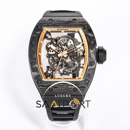 Richard Mille RM055 Carbon Kasa Kahve İskelet Kadran