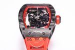 Richard Mille RM055 Carbon Kasa Kırmızı İskelet Kadran