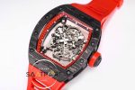 Richard Mille RM055 Carbon Kasa Kırmızı İskelet Kadran