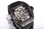 Richard Mille RM055 Carbon Kasa Siyah İskelet Kadran