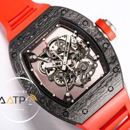 Richard Mille RM055 Şeffaf İskelet Kadran Carbon Kasa