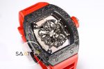 Richard Mille RM055 Şeffaf İskelet Kadran Carbon Kasa