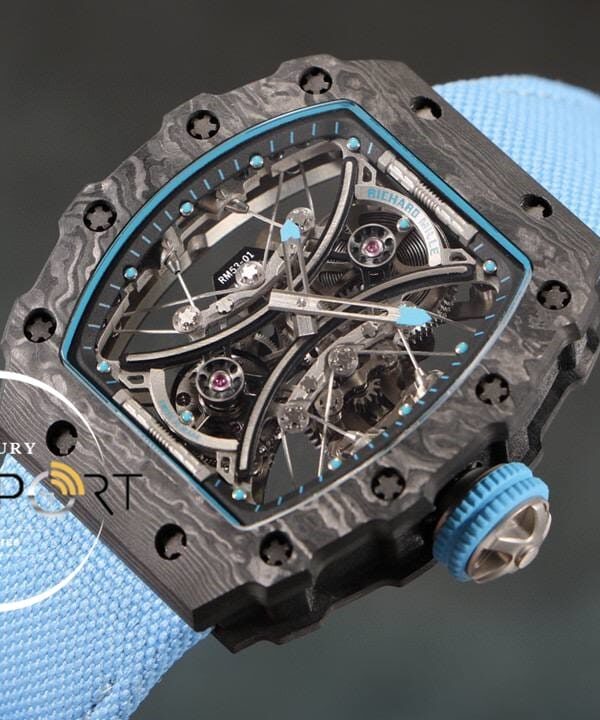 Richard Mille RM12-01 Blue Rafael Nadal Carbon Eta Saat Tourbillon