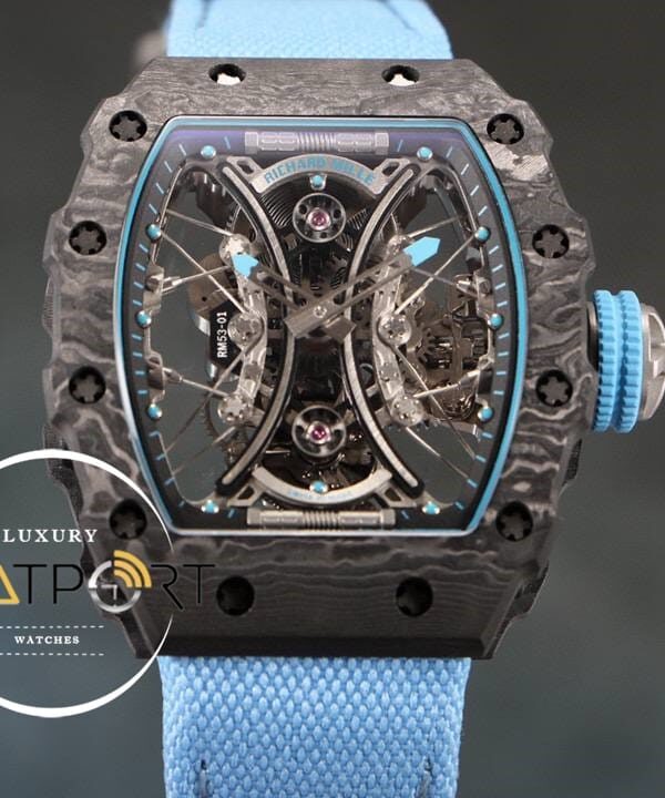 Richard Mille RM12-01 Blue Rafael Nadal Carbon Eta Saat Tourbillon
