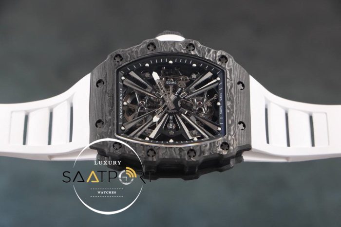 Richard Mille RM12 Eta Saat Tourbillon Beyaz Kauçuk