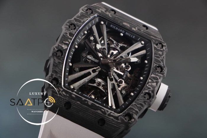 Richard Mille RM12 Eta Saat Tourbillon Beyaz Kauçuk