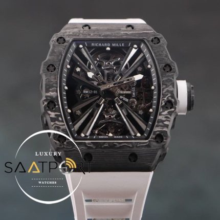 Richard Mille RM12 Eta Saat Tourbillon Beyaz Kauçuk