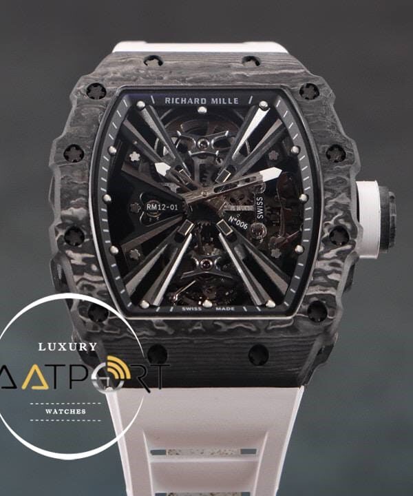 Richard Mille RM12 Eta Saat Tourbillon Beyaz Kauçuk
