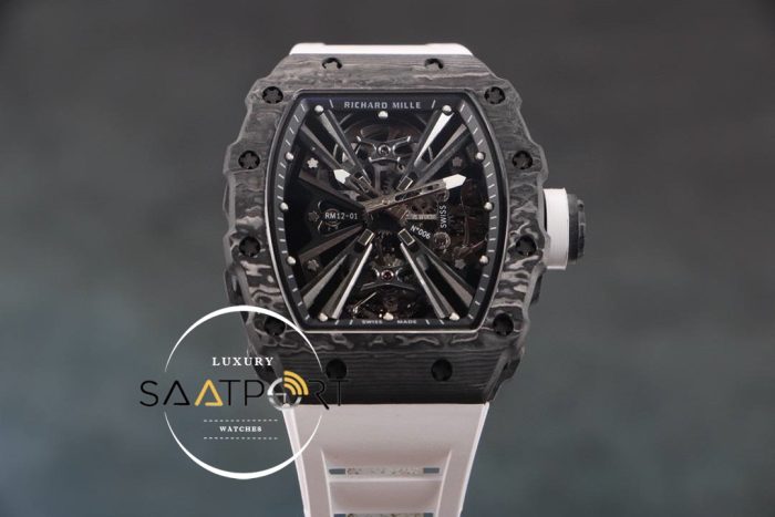 Richard Mille RM12 Eta Saat Tourbillon Beyaz Kauçuk