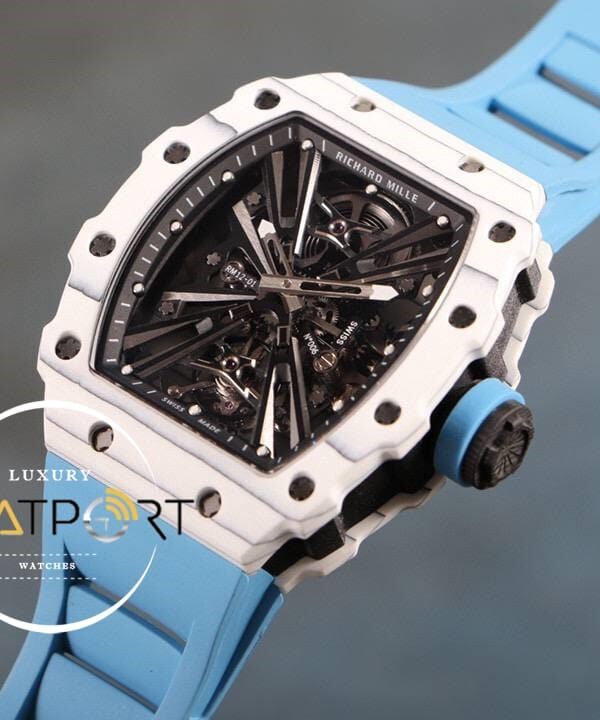 Richard Mille RM12 Eta Saat Tourbillon Mavi Kauçuk