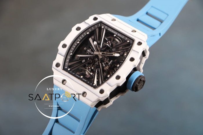 Richard Mille RM12 Eta Saat Tourbillon Mavi Kauçuk