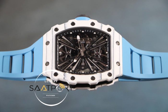 Richard Mille RM12 Eta Saat Tourbillon Mavi Kauçuk