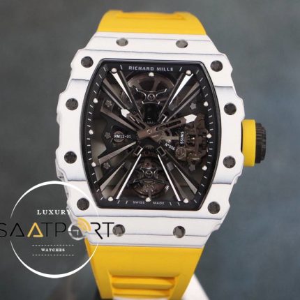 Richard Mille RM12 Eta Saat Tourbillon Sarı Kauçuk