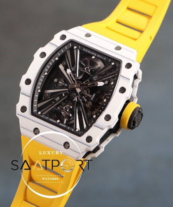 Richard Mille RM12 Eta Saat Tourbillon Sarı Kauçuk