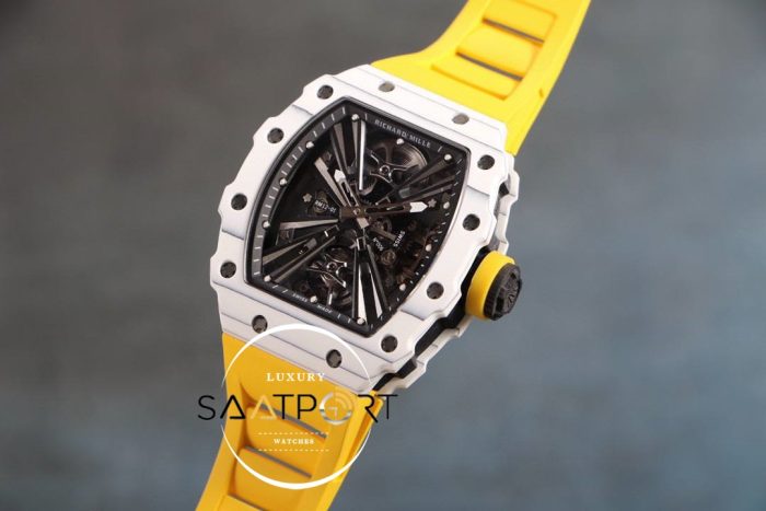 Richard Mille RM12 Eta Saat Tourbillon Sarı Kauçuk