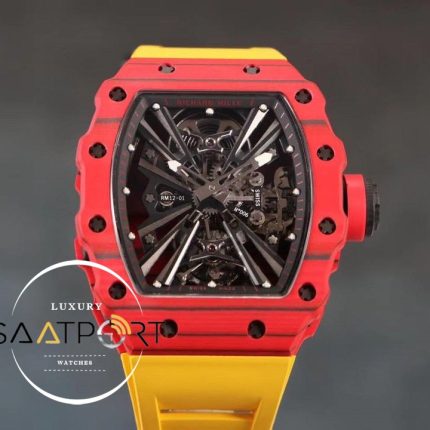 Richard Mille Rafael Nadal RM12-01 Eta Saat Tourbillon Sarı Kımızı