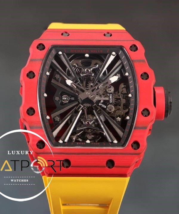 Richard Mille Rafael Nadal RM12-01 Eta Saat Tourbillon Sarı Kımızı