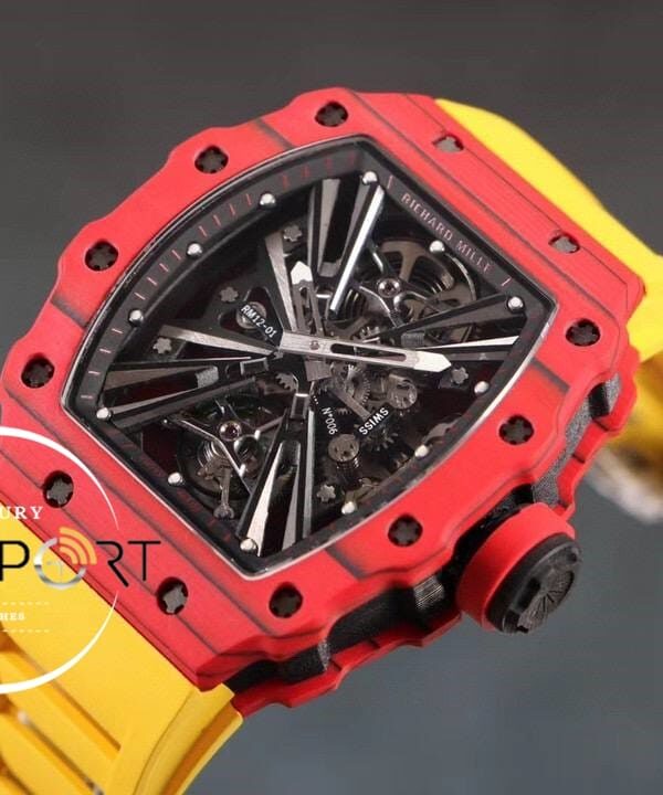 Richard Mille Rafael Nadal RM12-01 Eta Saat Tourbillon Sarı Kımızı