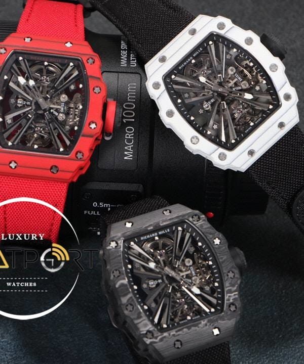 Richard Mille Rafael Nadal RM12-01 Serisi Eta Saat Tourbillon Karbon Kasa