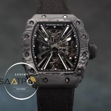 Richard Mille Rafael Nadal RM12 Eta Saat Tourbillon Siyah Kauçuk