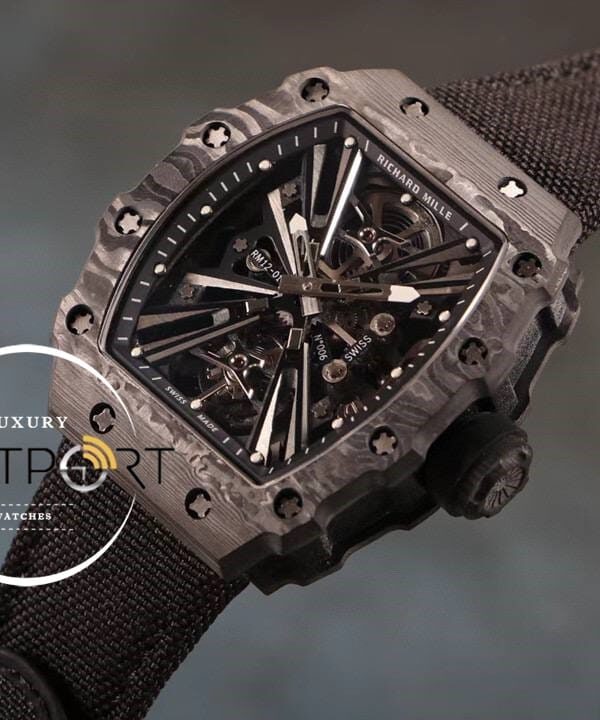 Richard Mille Rafael Nadal RM12 Eta Saat Tourbillon Siyah Kauçuk
