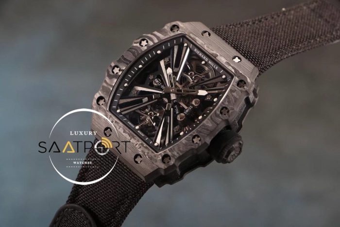 Richard Mille Rafael Nadal RM12 Eta Saat Tourbillon Siyah Kauçuk