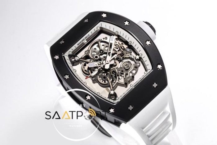 Richard Mille Siyah Seramik Kasa RM055 Skeleton