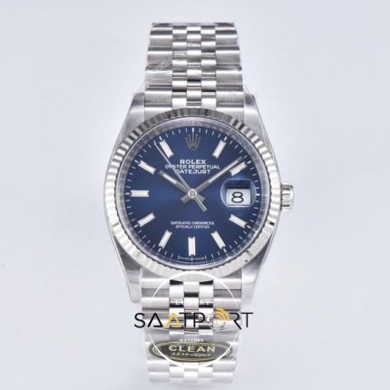 Rolex Datejust 41 Clean Factory Mavi Kadran 3235 Super Clone