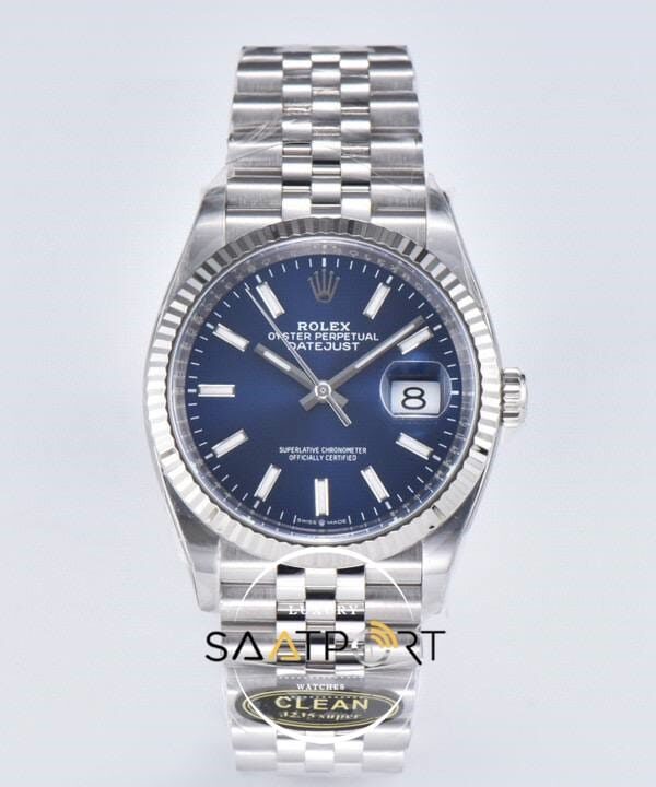 Rolex Datejust 41 Clean Factory Mavi Kadran 3235 Super Clone