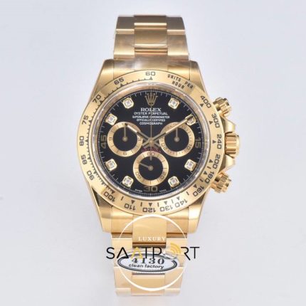 Rolex Daytona 116508 Clean Factory Taşlı Siyah Kadran Super Clone