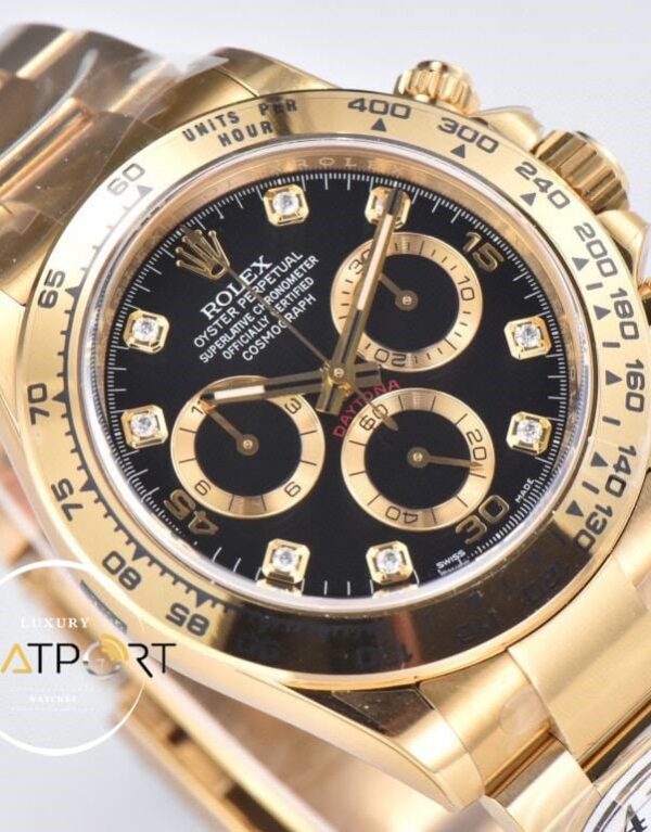 Rolex Daytona 116508 Clean Factory Taşlı Siyah Kadran Super Clone