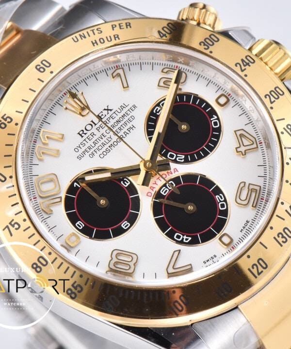 Rolex Daytona 116523 Clean Factory Rakamlı Beyaz Kadran Super Clone