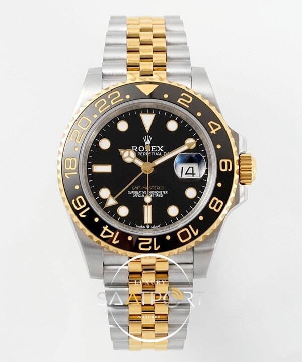 Rolex GMT-Master II Two Tone Steel and Yellow Gold 126713GRNR