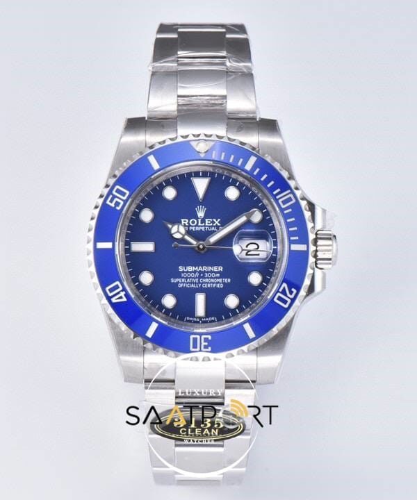 Rolex Submariner 116619LB Clean Factory Mavi Kadran 40mm 904L Clone